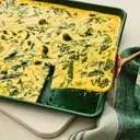 Crowd-Pleasing Spinach, Broccoli, and Parmesan Quiche