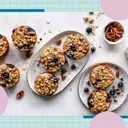 The Morning Snack for Digestive Health: Oatmeal Cups with Blueberries and Nuts