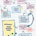 A Parent's Guide to Managing Kids' Screen Time with a Customizable Flow Chart