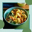 The Ultimate High-Fiber Lunch: Roasted Chickpea Curry Bowl