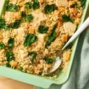 High-Protein Chicken Brown Rice Casserole