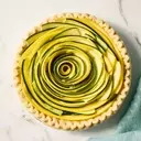 Elegant Zucchini and Summer Squash Ribbon Quiche