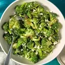 Delectable Lemon Feta Melting Broccoli