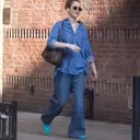 Jennifer Lawrence Elevates Denim-on-Denim with Striking Accessories
