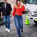 Gigi Hadid's Effortless Fall Style: Mastering Transitional Dressing with a Bold Red Cardigan