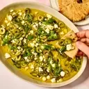 Fresh Olive Oil Dip with Herbs and Goat Cheese