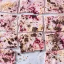 Frozen Raspberry Chocolate Coconut Yogurt Bark