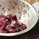Roasted Beet Salad with Horseradish Crème Fraîche and Pistachios: A Culinary Delight
