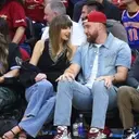 Travis Kelce's Legendary Sneaker Choice at Knicks-Cavs Game