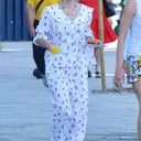 Emma Watson's Effortlessly Chic Pajama Ensemble in Venice
