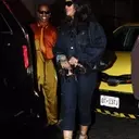 Rihanna and A$AP Rocky's Coordinated Knicks-Inspired Style