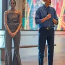 Michelle Obama's Signature Style at the Obama Presidential Center Opening