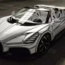 Bugatti W16 Mistral Blanc Éternel: A Unique Porcelain Masterpiece