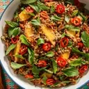 Refreshing Lentil and Peach Salad with Zesty Lemongrass Dressing