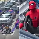 Real-Life Hero Embodies Spider-Man Spirit by Aiding Wheelchair User