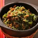 A Taste of Sicily: Sweet and Sour Broccoli Rabe with Eggplant Caponata