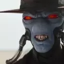 Cad Bane Card Suspended from Star Wars: Unlimited Premier Play