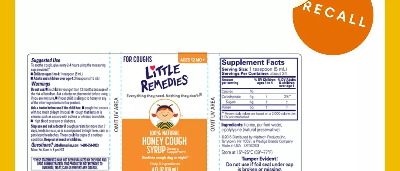 Little Remedies Honey Cough Syrup Recalled Nationwide Due to Contamination Risk