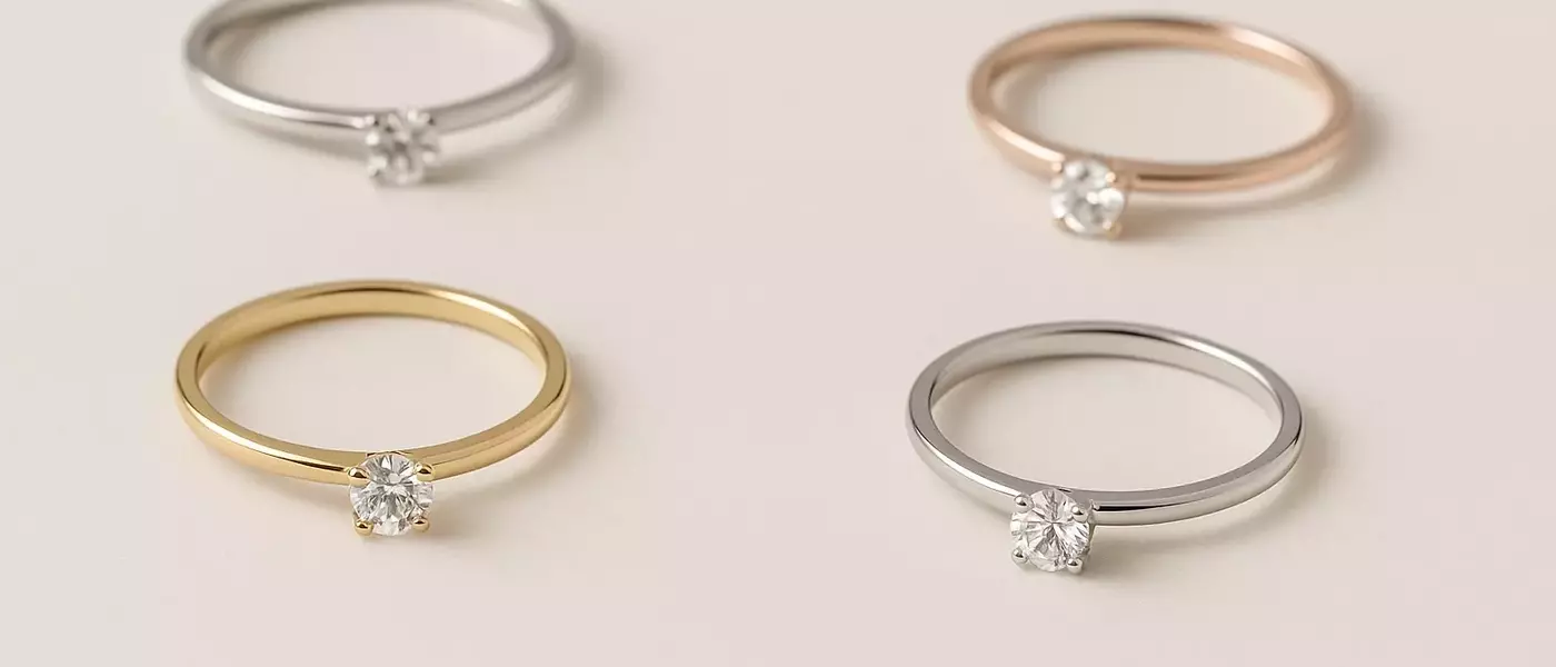 Diamond Rings with Minimalist Design