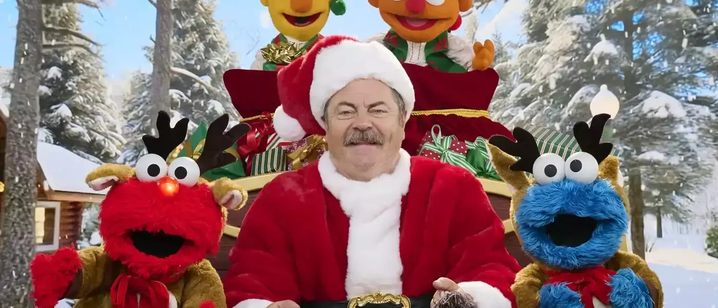 Nick Offerman Joins Sesame Street for New Christmas Song