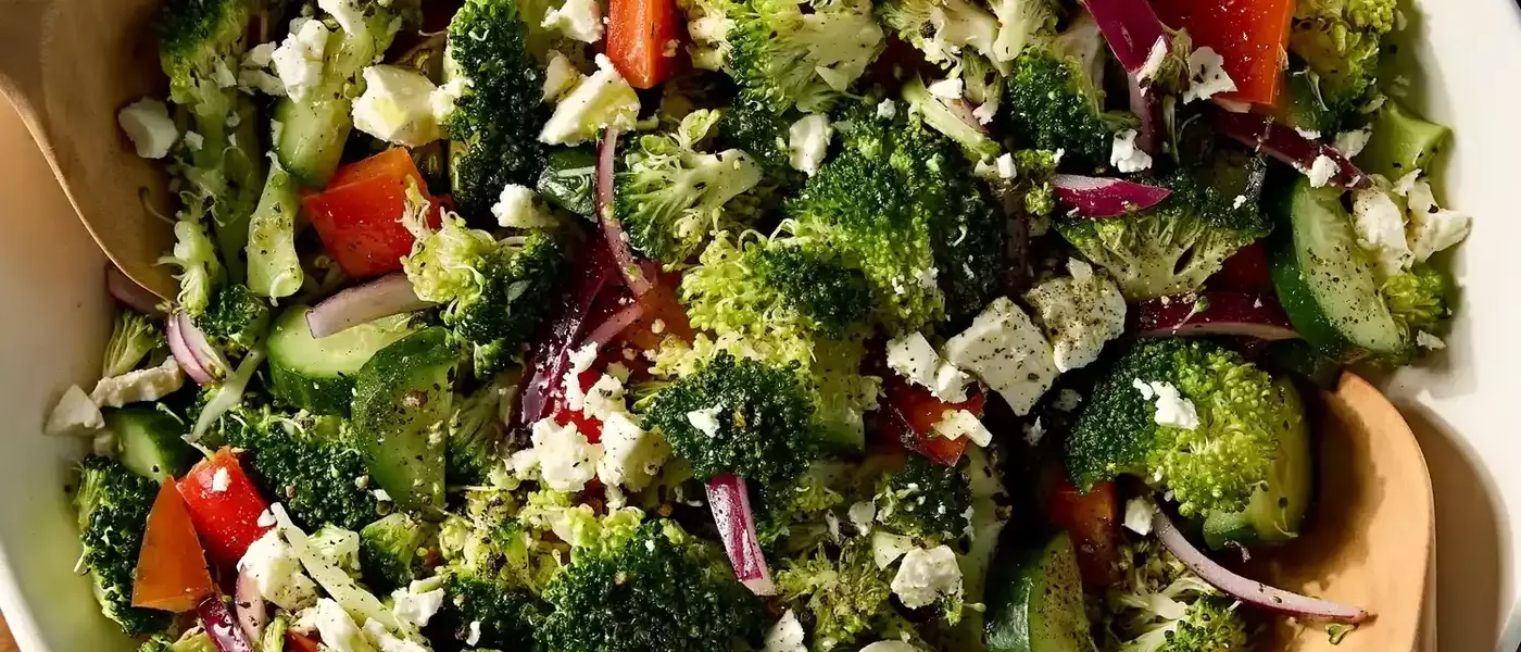 Refreshing Broccoli & Feta Salad: A Quick and Healthy Side Dish