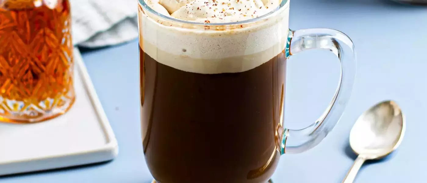 Spiced Rum Coffee with Butterscotch Whipped Cream