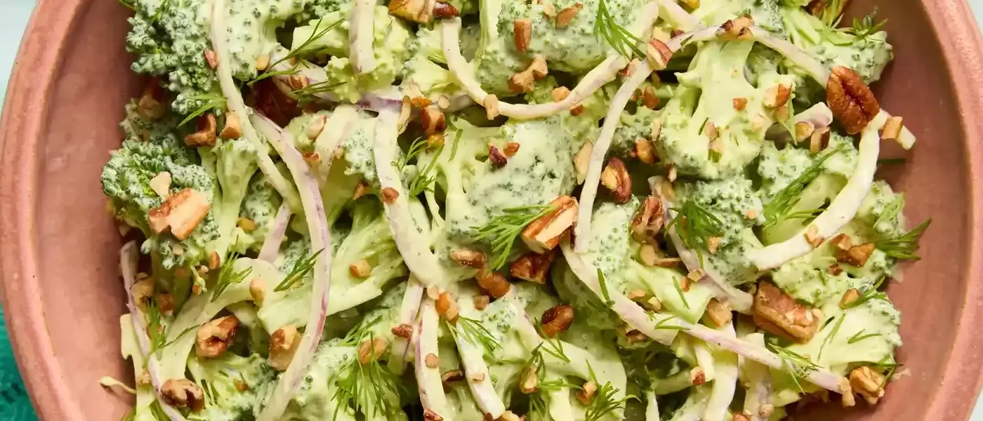High-Protein Creamy Broccoli Salad
