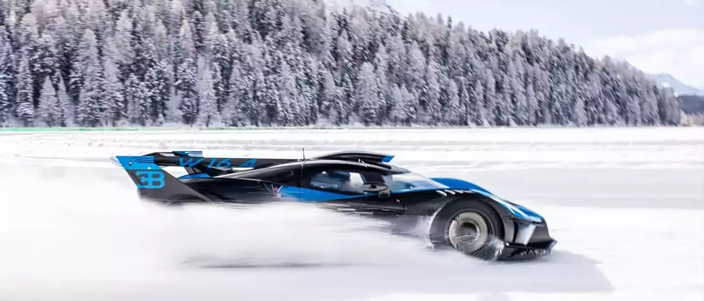 Bugatti Hypercars Showcase Dazzling Ice Drifting Performance in St. Moritz