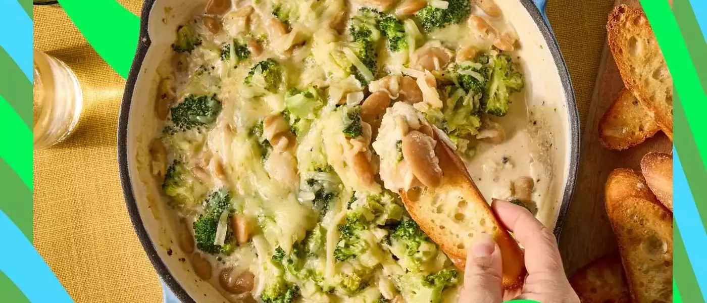 The Ultimate One-Pan Broccoli and Butter Bean Skillet