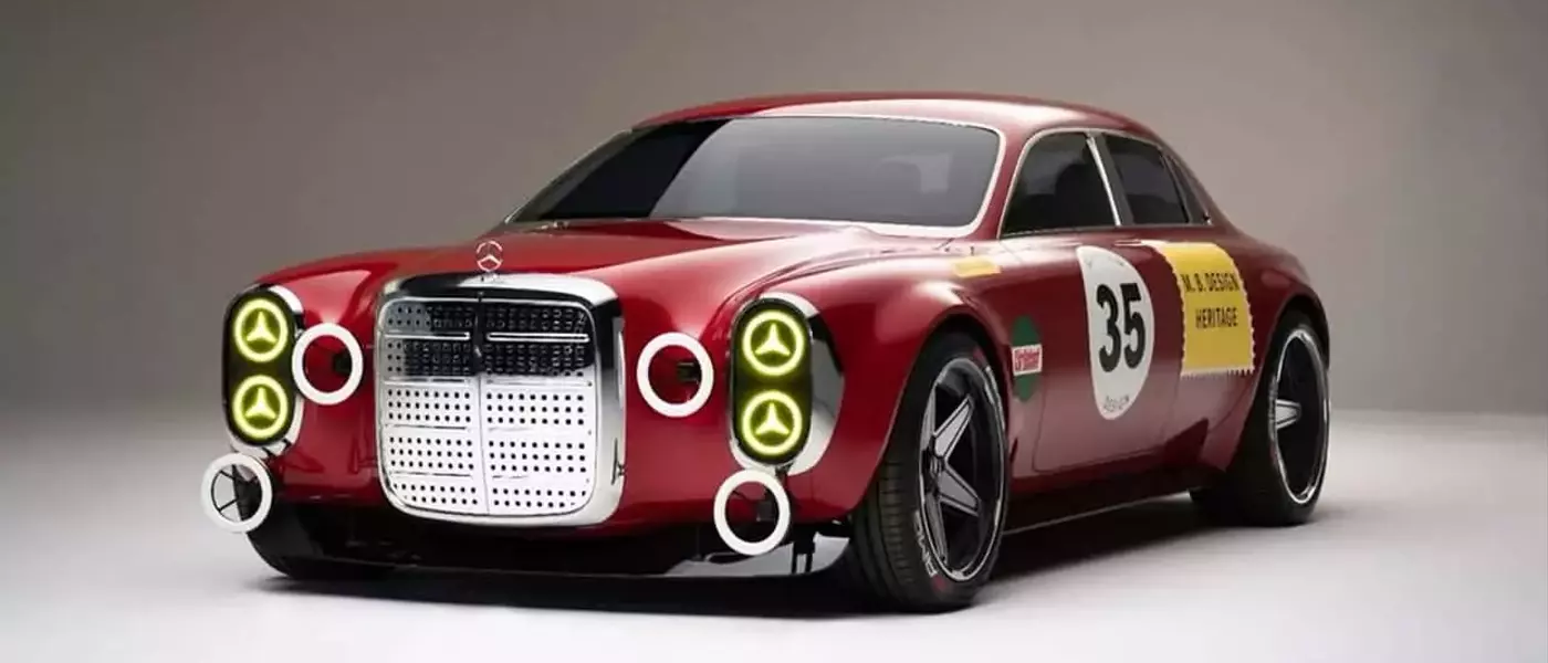 Mercedes-AMG's Iconic "Red Pig" Sedan Gets a Modern Redesign