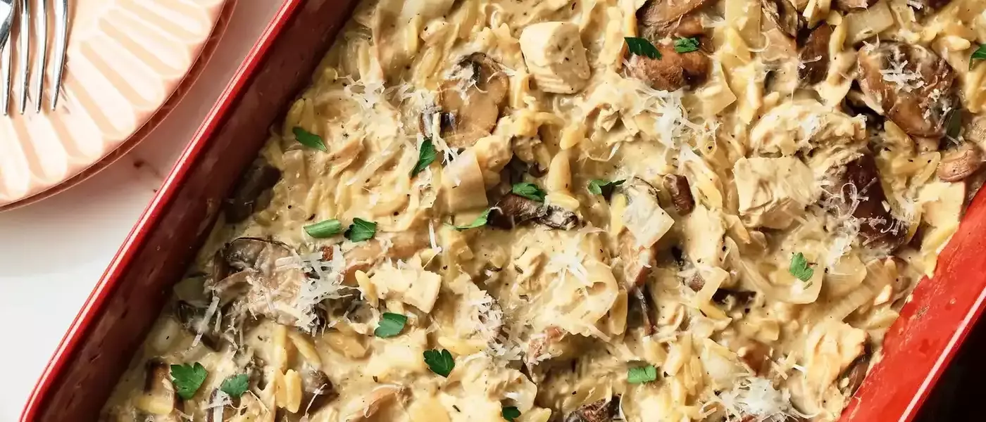 Chicken Marsala Orzo Bake: A Hearty and Healthy Casserole