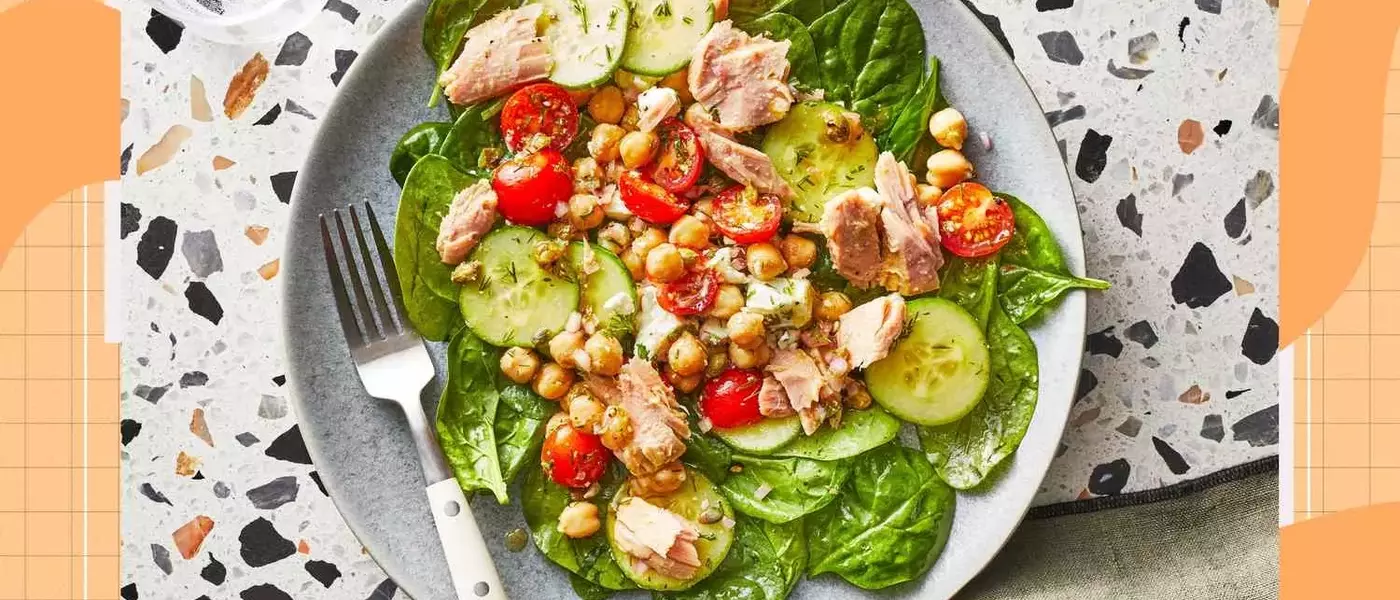 The Ultimate High-Protein Mediterranean Lunch: Chickpea Tuna Salad