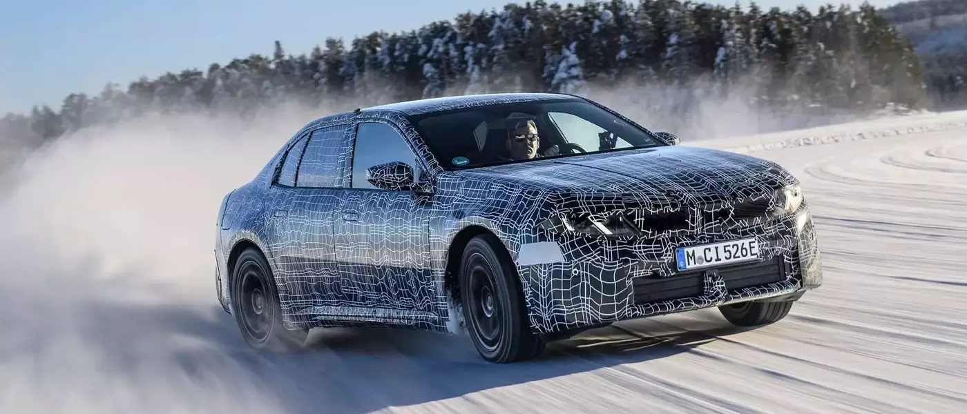 BMW i3 50 xDrive Prototype: Testing on Ice in Arjeplog, Sweden