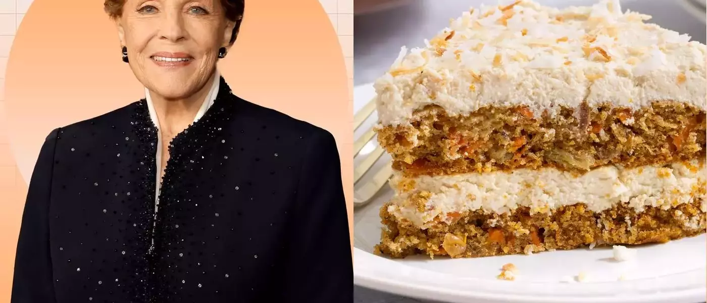 Julie Andrews' Carrot Cake: A Healthier Twist with Tofu Frosting