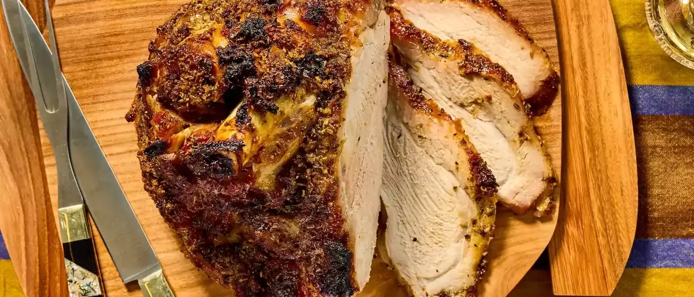 Mastering the Art of Slow-Roasted Fresh Ham with Maple-Bourbon Glaze
