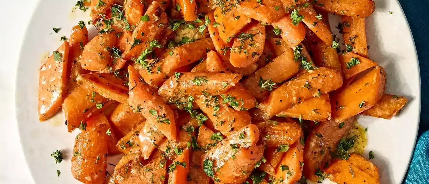 Flavorful Roasted Carrots with Zesty Mustard Vinaigrette
