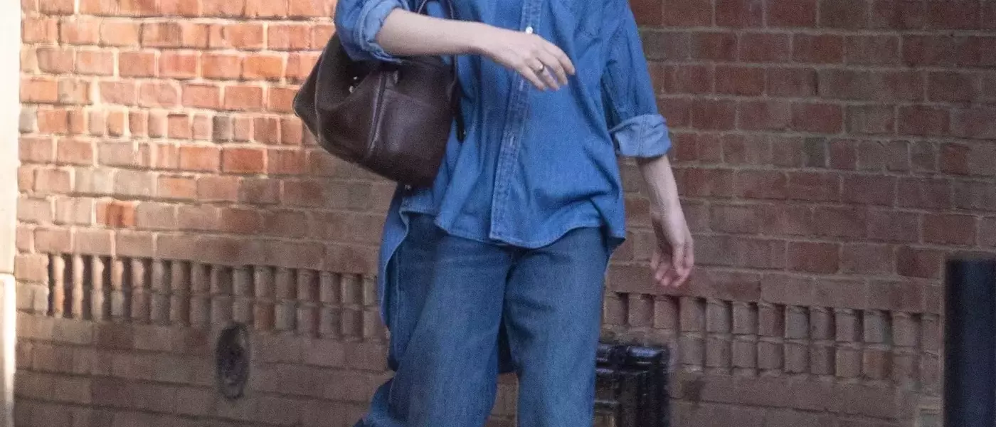 Jennifer Lawrence Elevates Denim-on-Denim with Striking Accessories