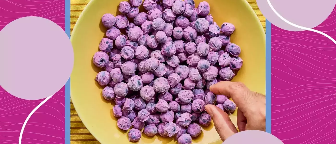 The Ultimate Anti-Inflammatory, High-Protein Snack: Lemon-Blueberry Frozen Yogurt Bites