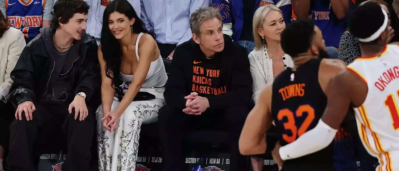 Kylie Jenner and Timothée Chalamet's Courtside Style Statement at Knicks Game