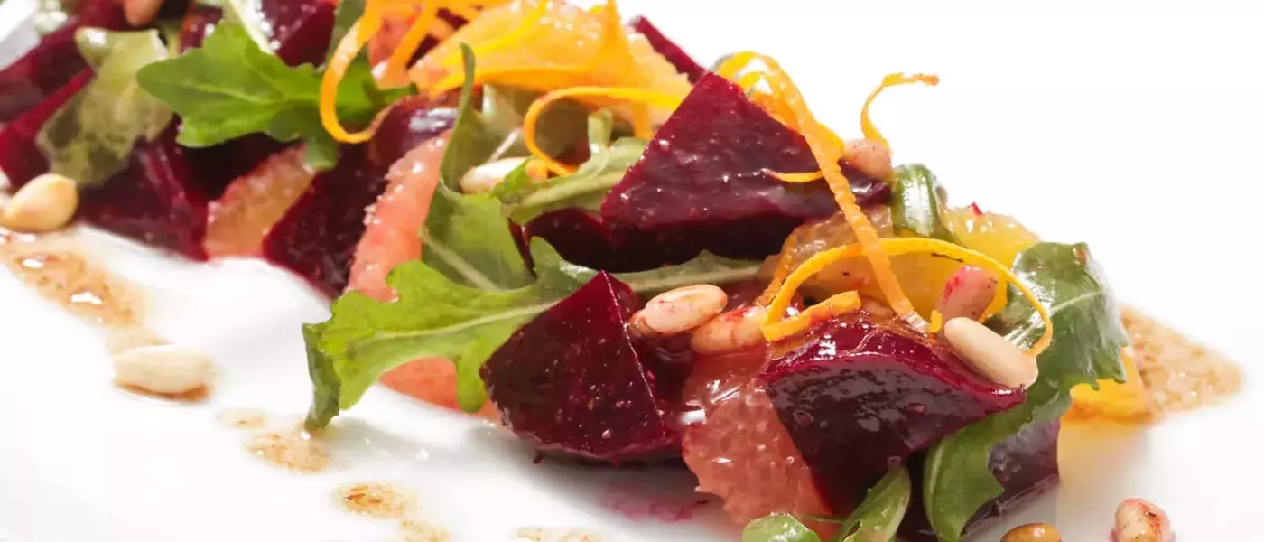 Beet and Citrus Salad with Pine Nut Vinaigrette