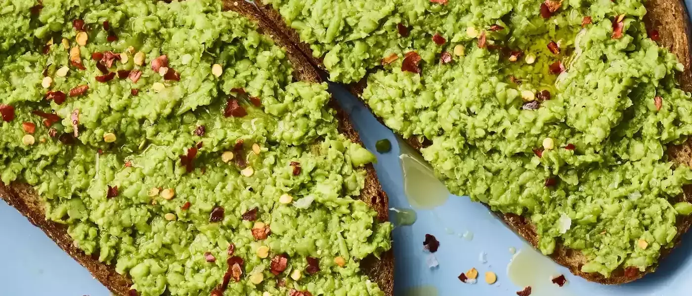 Quick and Healthy Smashed Pea Toast