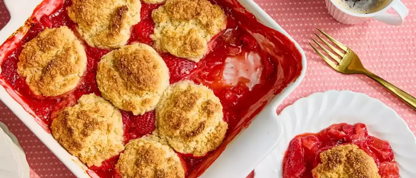 Perfect Strawberry Cobbler with Biscuit Topping