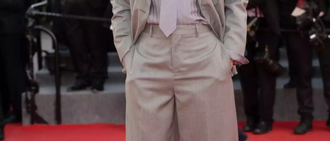 Renate Reinsve Borrows Stellan Skarsgård's Suit, Sparking a New Cannes Trend