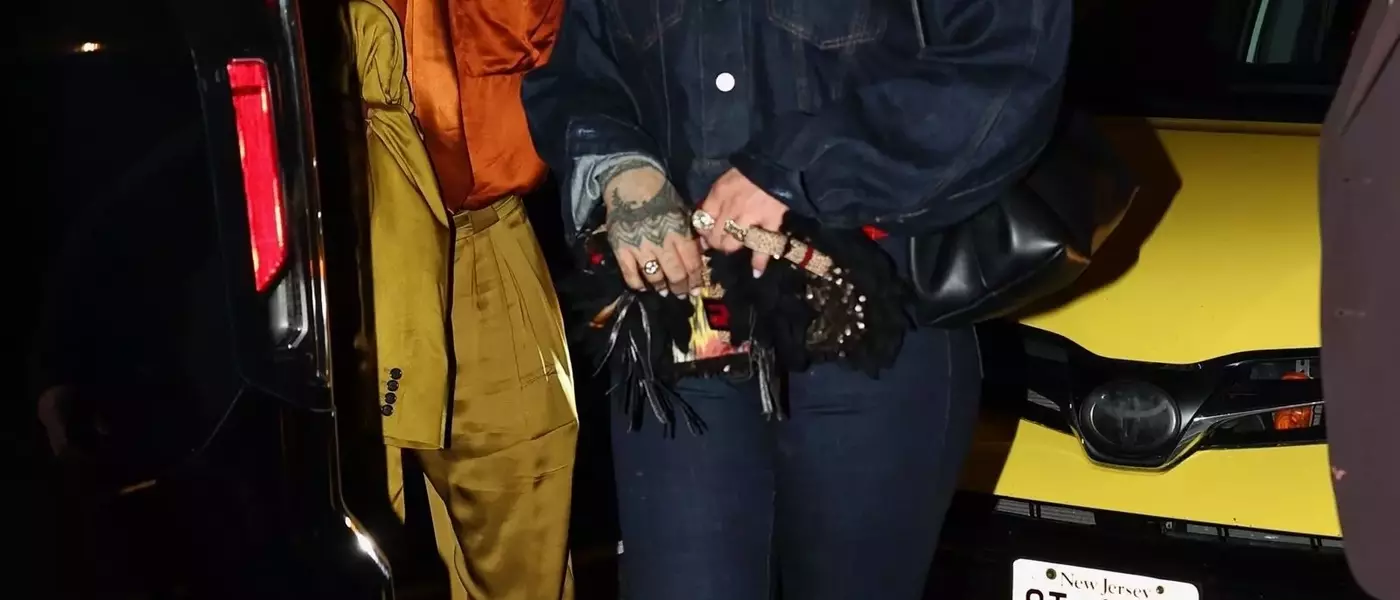 Rihanna and A$AP Rocky's Coordinated Knicks-Inspired Style