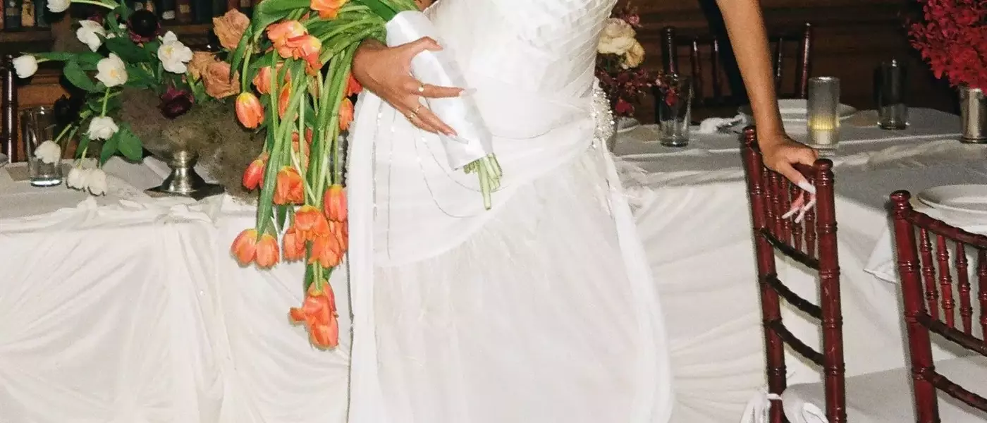 A Bronx Couple's Elegant Wedding Fashion
