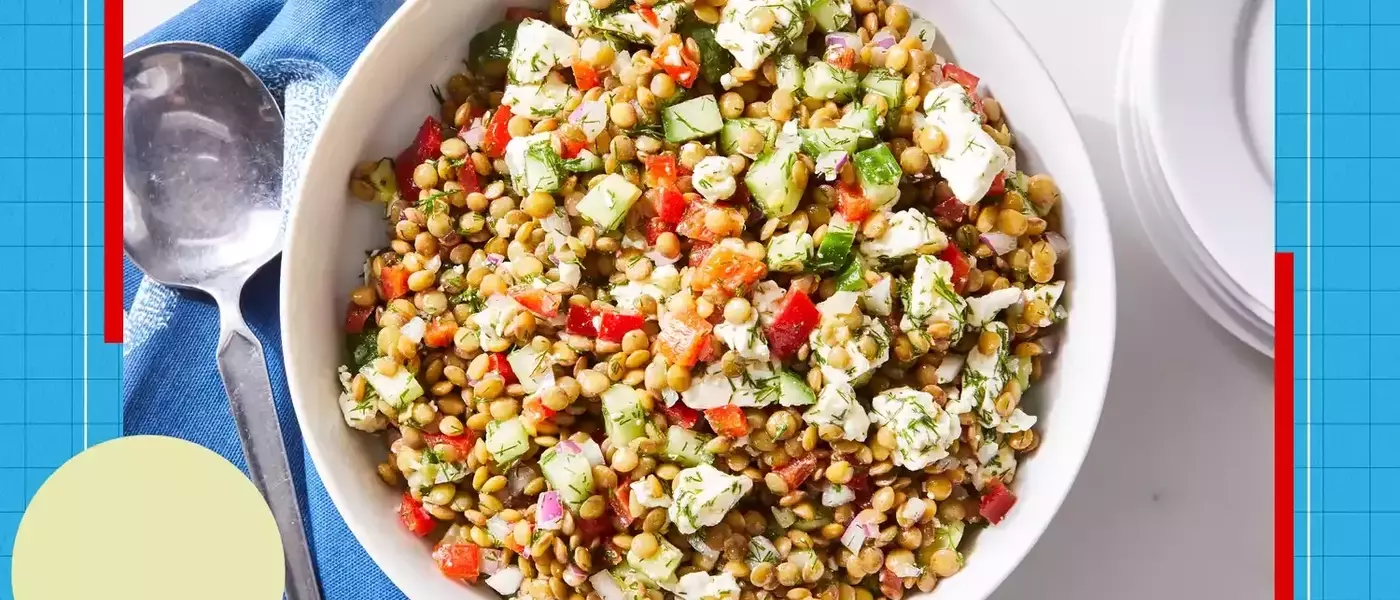 Effortless Post-Vacation Dining: The Lemony Feta Lentil Salad