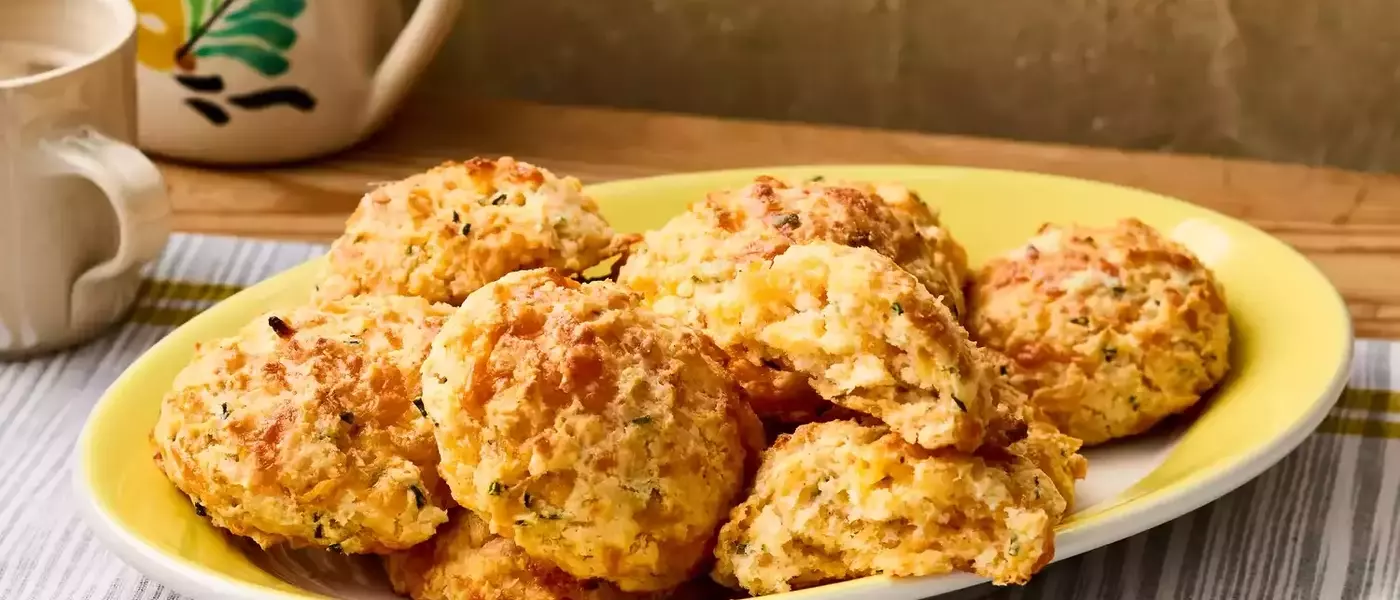 Effortless Chive and Cheddar Drop Biscuits