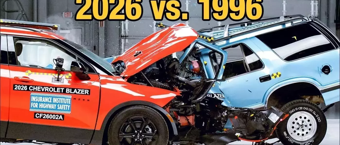 A Stark Contrast in Safety: Modern vs. Vintage Chevy Blazer Crash Test