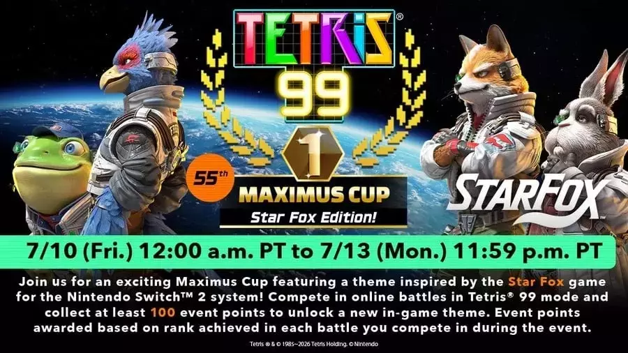 Star Fox Soars into Tetris 99 with New Crossover Event