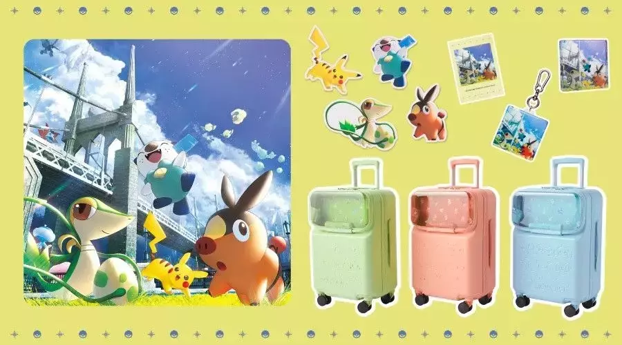Pokémon’s 30th Anniversary Celebrated with Adorable Plushie-Displaying Luggage